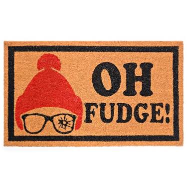 Imagem de Oh Fudge Tapete de porta de Natal engraçado 76 x 43 cm, capacho de Natal engraçado, decoração de história de Natal, tapete de porta engraçado de Natal, tapete de Natal engraçado, tapete de Natal