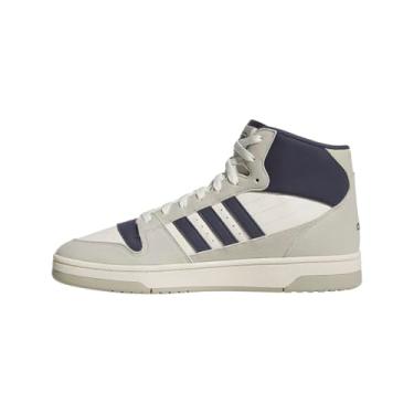 Imagem de adidas Tênis adulto unissex Break Start Mid Top, Cor do fornecedor/azul marinho/branco, 8.5 Women/7.5 Men