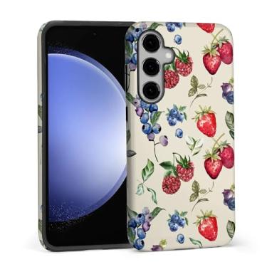 Imagem de DAIZAG Capa para Samsung Galaxy S24 Plus, linda capa de telefone para meninas e mulheres, capa protetora à prova de choque resistente a arranhões - frutas vermelhas fofas