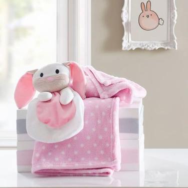 Imagem de Manta Bebê Com Naninha Rosa Sortido Le Petit - Fatex