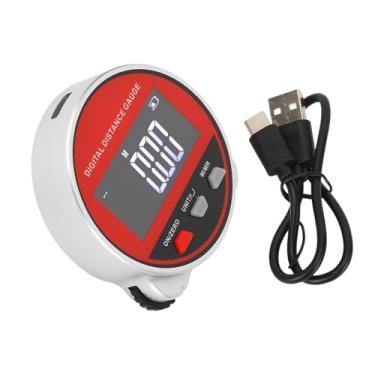 Imagem de predolo Fita métrica eletrônica, régua rolante inteligente, alta precisão, longa distância, com display LCD, ferramenta de medição para formas irregulares, Vermelho