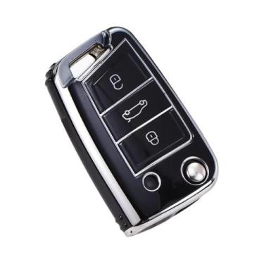 Imagem de Capa De Chave Flip TPU Para Carros VW Volkswagen Golf 7 Tiguan SEAT At