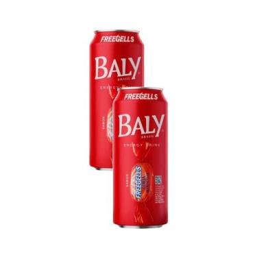 Imagem de Kit 2 Energético Baly Energy Drink Freegells Cereja Sabor Refrescante 