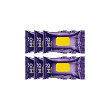 Imagem de Kit 6 Lenço Umedecido Mió Baby Lavanda com 96 Unidades