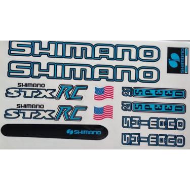 Imagem de Adesivos Colante Bikes SHIMANO STX  RC   AZUL - Amazonas