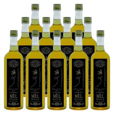 Imagem de Cachaça de néctar das flores Santa Ladeira Garrafa 750ml 12 Unidades
