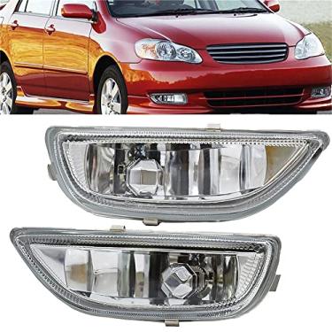 Imagem de Conjunto de faróis de neblina de substituição para Toyota Corolla 2001 2002, faróis de neblina com lâmpadas de halogêneo do lado do motorista e do passageiro