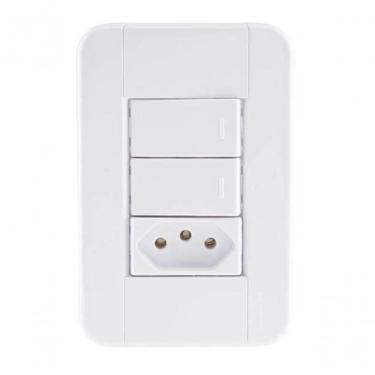 Imagem de Conjunto 4x2 2 Interruptores Simples 10 A 250 V 1 Tomada 2p+t 20 A 250 V Tramontina Tablet