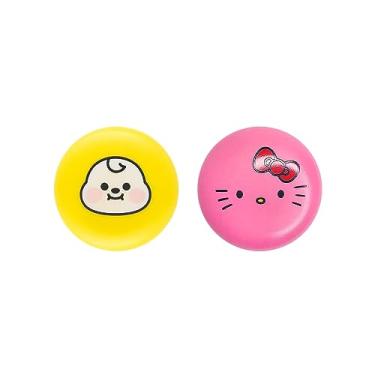 Imagem de The Creme Shop x Hello Kitty x BT21 Baby Vitamina E, manteiga de karité, óleos naturais para hidratação profunda solução de cuidados labiais Duo Macaron Lip Balm - CHIMMY