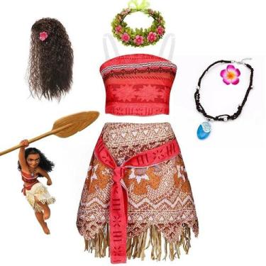 Imagem de Conjunto De Fantasia Da Princesa Moana Da Disney Para Meninas Com Vest