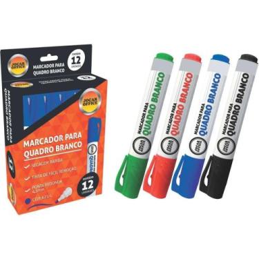 Imagem de Pincel quadro branco jocar vermelho cx com 12 - GNA