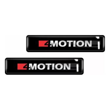 Imagem de Kit Adesivos Emblemas Lateral Coluna Amarok 4Motion Resinado