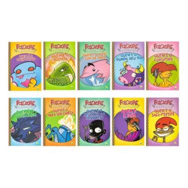 Imagem de Kit 10 Livros De Histórias Infantis Para Crianças Folclore Brasileiro 