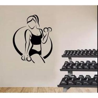 Imagem de Adesivo Decorativo De Parede Academia Musculação Fitness