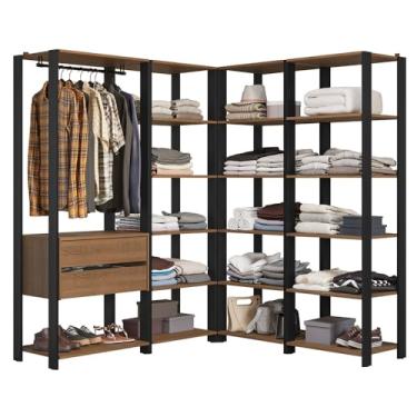 Imagem de Guarda-roupa Closet Modulado 2 Gavetas 247 cm Valencia Madesa