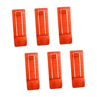 Imagem de KiBcsLic Conjunto de 6 clipes para quilhas de prancha de surfe, clipes para quilhas de prancha de remo, ferramentas para iniciantes, acessórios portáteis para, Laranja