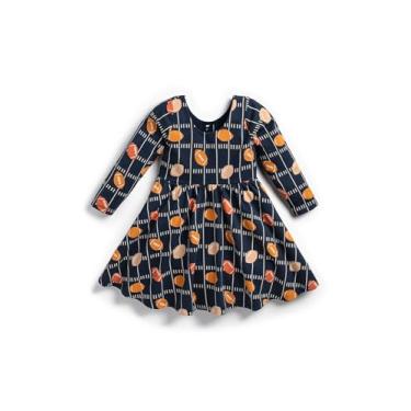 Imagem de MONICA + ANDY Vestido de manga comprida orgânico para bebês Let's Dance, Futebol marinho, 3 Meses