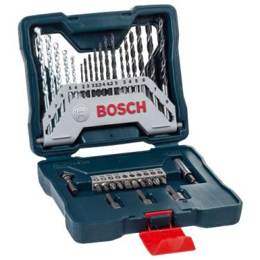 Imagem de Kit De Pontas E Brocas Em Titânio Bosch X-line Com 33 Peças