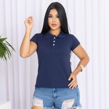 Imagem de Camisa Gola Polo Feminina Ótimo Acabamento Tecido Premium - MULTI MARC