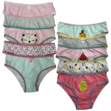 Imagem de Kit 3 Calcinhas Menina  Modelagem Tradicional e Qualidade Superior - n