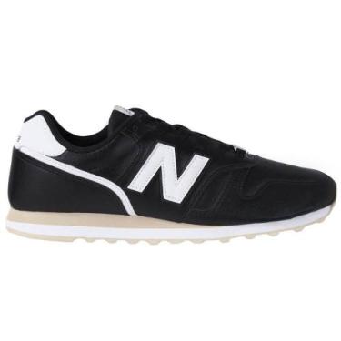 Imagem de Tênis New Balance 373 V2 M, Preto, Branco, 41