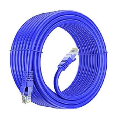 Imagem de Cabo de Rede Ethernet Lan Rj45 Cat 5 Azul - 15 Metros