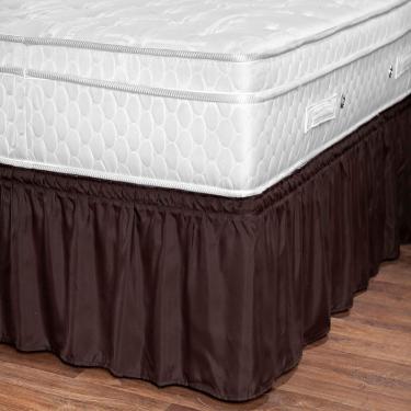 Imagem de Saia Box Casal, Queen e King Ajustável Renata Tabaco Enxovais Aquarela 1 peça