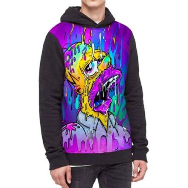 Imagem de Moletom Com Capuz The Simpsons Os Simpsons Ref:654 - smoke, Preto, GG