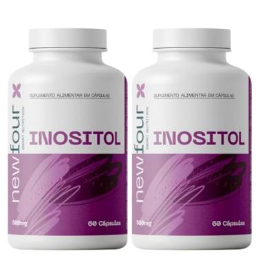 Imagem de KIT Inositol Suplemento Alimentar, 120 cápsulas 600mg - 2 frascos - Sem glúten - Zero açúcar