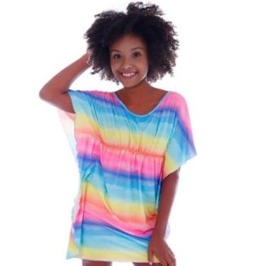 Imagem de Saída de Praia Infantil Proteção UV50+ Kaftan Tie Dye Cecí-Feminino