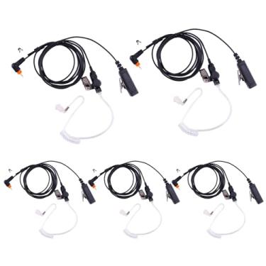 Imagem de AIRSN Fone de ouvido compatível com rádio walkie talkie bidirecional SL300 SL7550 7580 SL4000 SL3500e SL1K SL1M (5 unidades)