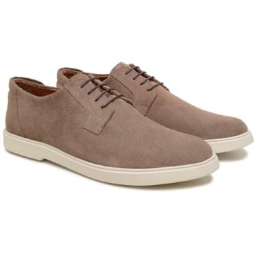 Imagem de Turunelli Calçados | Sider Derby Masculino em Camurça Legítima, Sapato Casual Disponivel nas cores Preto Taupe Café e Azul, Costura Artesanal, Palmilha em Gel, Solado EVA Super Leve, Numeração 37-44 (Taupe, BR, Adulto, Numérico, 41)