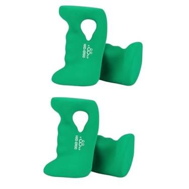 Imagem de harayaa Halteres de 2 peças com de peso de mão, exercícios de fitness, exercícios de treino, halteres, design ergonômico, fosco para ginástica de, Verde