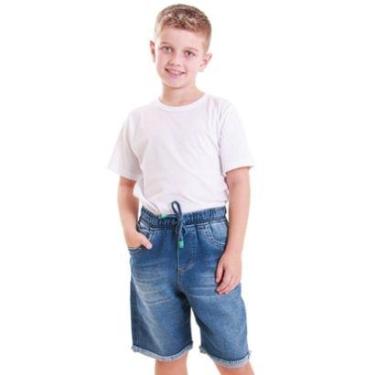 Imagem de Bermuda Infantil Masculina Jogger Jeans-Masculino