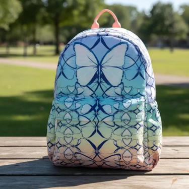 Imagem de Mochila Costas Urbana Escolar Fabula Zumzum Borboletas