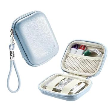 Imagem de Capa protetora para câmera digital, capa de câmera digital para Sony ZV-1, Ricoh GR, Casio zr1000/1200, Canon G7, Canon SX720, Panasonic ZS110, com bolso de malha e cordão, azul