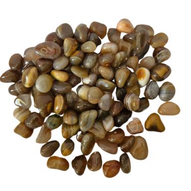 Imagem de Pedra Ágata Vermelha 1 a 2 cm Rolada 1 kg Natural