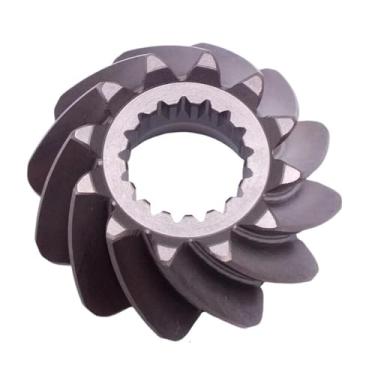 Imagem de OVERSEE 43-882812T Engrenagem de pinhão para motor de popa Mercury MARINER 30HP-125HP 43-882812 882812 12 engrenagem de pinhão de 12 dentes para MERCURY MERCRUISER 30-125 HP, metalocromo