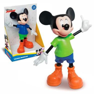 Imagem de Mickey Mouse Boneco Em Vinil Boneco Articulado Infantil 26cm - Elka Br