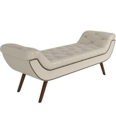 Imagem de Puff Recamier Decorativo Com Tachas 140 Cm Santorini P05 material sint