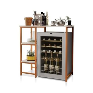 Imagem de BalcãO De PreparaçãO De Alimentos De Estilo Industrial, Adequado Para Cozinhas Ou áReas De ServiçO(Bronze com Off White)