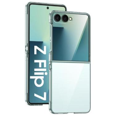 Imagem de Capa para celular GooseBox Galaxy Z Flip 7 Clear Slim à prova de choqu