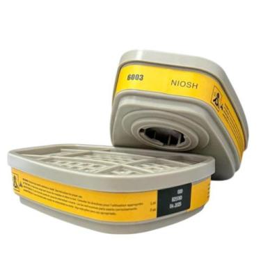 Imagem de Par de Filtros 6003 Proteção Contra Vapores Orgânicos e Gases Ácidos -