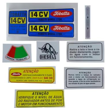 Imagem de Kit de Decalque do Microtrator Tobatta M140 14Hp