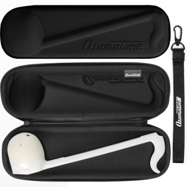 Imagem de Otamatone Capa Rígida Oficial Para Instrumento Musical (Regular - 10,7"), Sintetizador De Brinquedo, Interior Protetor Suave Com Alça Logotipo (Preto)