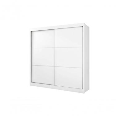 Imagem de Guarda Roupa Casal Cancun 2 Portas 6 Gavetas Com Pés - D' Doro Branco