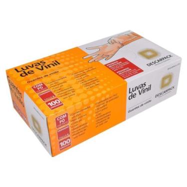 Imagem de Luva vinil "p" com pó c/100 - descarpack