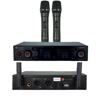 Imagem de Microfone sem fio Mão Duplo UHF Digital K502M Kadosh