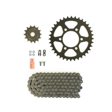 Imagem de CHAIN BOSS Kit de corrente e roda dentada para motocicleta 520 compatível com Honda CB300R 2019-2024