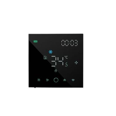 Imagem de Termostato de Ar Condicionado Central VRF VRV - Controlador Temperatura Digital com Aplicativo Life Controle Remoto para Automação Residencial Compatível Assistente Voz Memória Desligamento em Grupo C